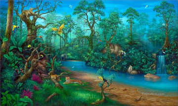 Rainforest rainforest mountains Oil Paintings